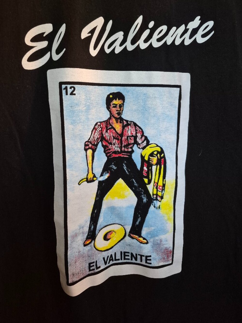 El Valiente/Loteria Mexican Bingo T Shirt